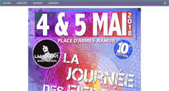 Desktop Screenshot of lesfiertesnamuroises.be
